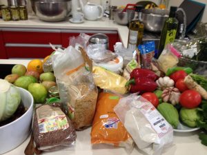 Aula-jantar vegetariano/vegan gluten sugar free No restaurante Mania da Cozinha no Funchal, Madeira